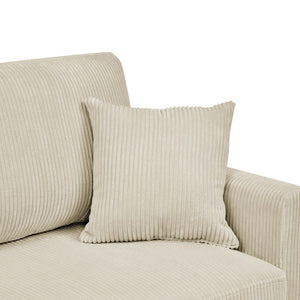 Upholstered Loveseat With Arms And Pillows