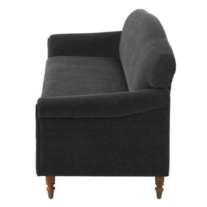 Loveseat Sofa, 2 Seater Couch With Rolled Arms