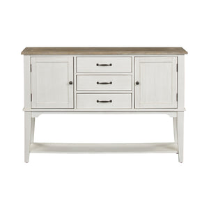 Summerville - Server - Soft White Wash / Wirebrushed Gray