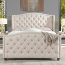 Marcella - Upholstered Shelter Headboard Bed