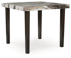 Jeshina - Square Dining Room Counter Table - Dark Brown / Beige