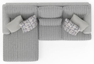 Titan - Sectional With Comfort Coil Seating And Accent Pillows Included