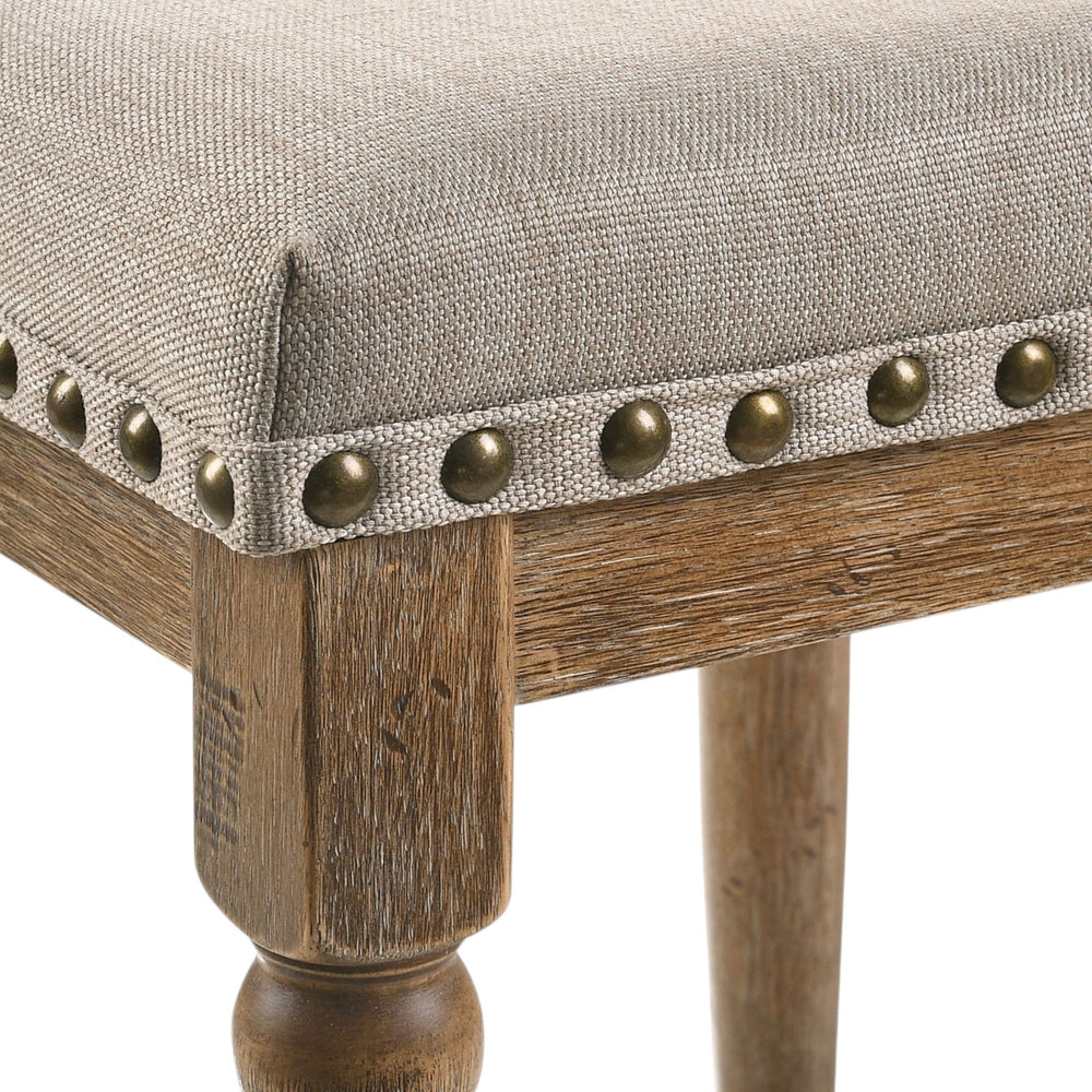 Farsiris - Weathered Counter Height Stool (Set 2) - Beige