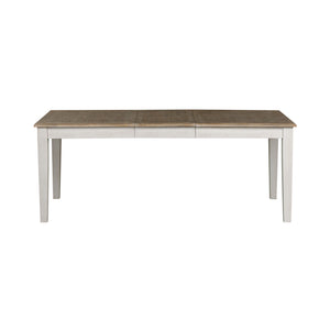 Summerville - Rectangular Leg Table - Soft White Wash / Wirebrushed Gray