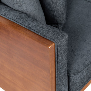 Retro Modern Loveseat With Button Tufted Upholstery