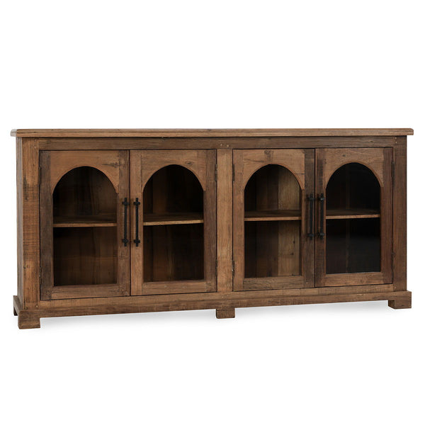 Zion - Wood 4 Door Cabinet - Natural
