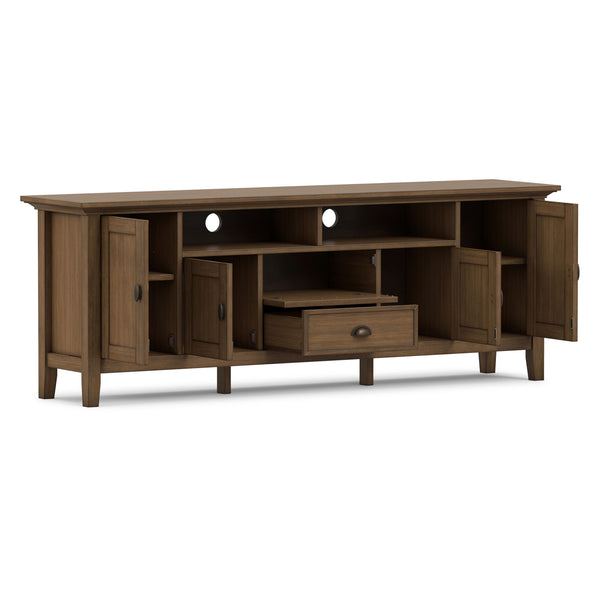 Redmond - TV Media Stand - Rustic Natural Aged Brown