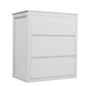Freestanding Bathroom Vanity With Ceramic Sink, 2 Full Extension Drawers