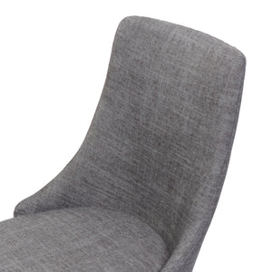 Mid Century Modern Fabric Armless Dining Chair