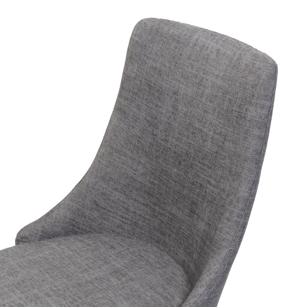 Mid Century Modern Fabric Armless Dining Chair