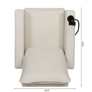 Recliner Chairs For Adults, Adjustable Recliner Sofa With Mobile Phone Holder & Cup Holder, Modern Reclining Chairs Fabric Push Back Recliner Chairs For Living Room, Bedroom