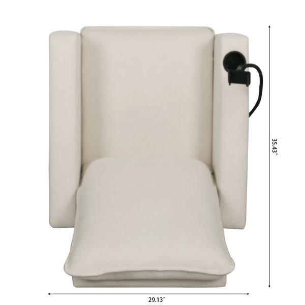 Recliner Chairs For Adults, Adjustable Recliner Sofa With Mobile Phone Holder & Cup Holder, Modern Reclining Chairs Fabric Push Back Recliner Chairs For Living Room, Bedroom