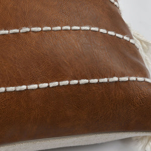 La Dolce Vita - DV Ezekiel Vegan Leather Pillow - Brown