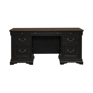 Meritage - Jr Executive Desk - Aged Charcoal