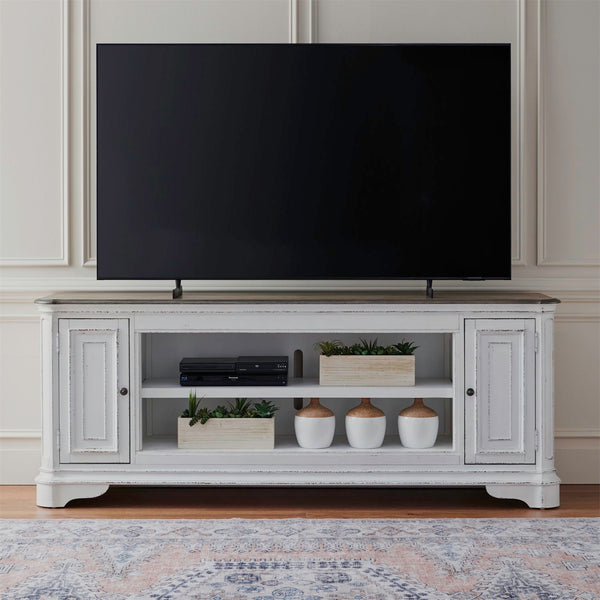 Fireplace TV Consoles - 82" Fireplace TV Console FTS - Brown