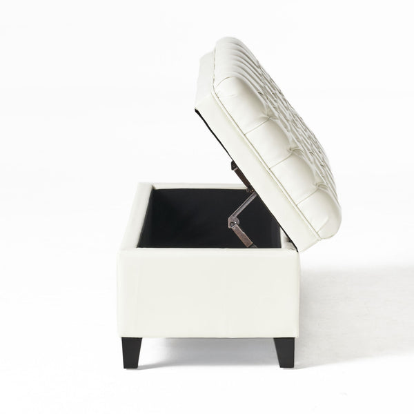 Juliana - Storage Ottoman With Birch Legs