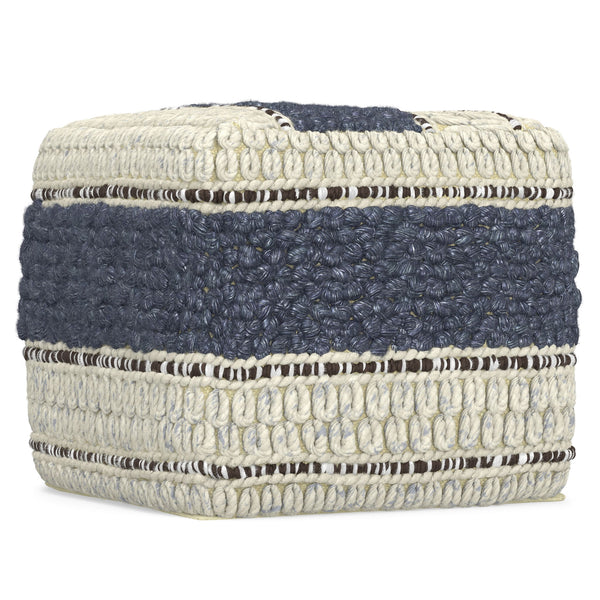 Grady - Handcrafted Square Pouf