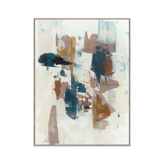 Alternative I - 36" x 48" Painting Art by Buddy Whitlock - Blue / Silver