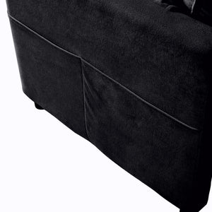 Oversized Chair With Movable Ottoman, Soft Upholstered Lounge Chair