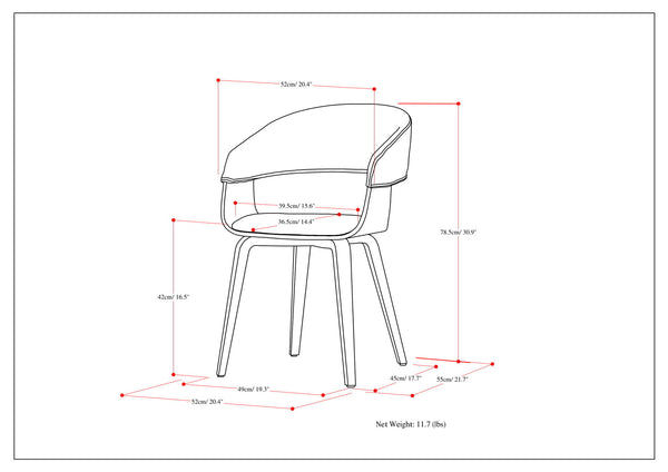 Lowell - Mid-Century Modern Bentwood Dining Chair