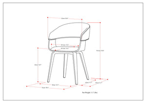 Lowell - Upholstered Bentwood Dining Chair