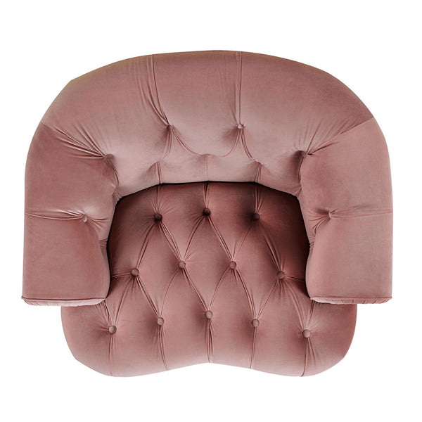 La Rosa - Victorian Tufted Upholstered Accent Chair