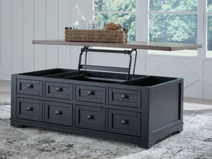 Wildenauer - Lift Top Cocktail Table - Brown / Black