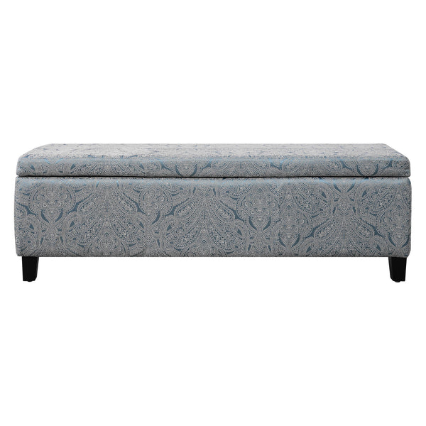 Indoor Storage Ottoman Bench With Hidden Storage - Pattern