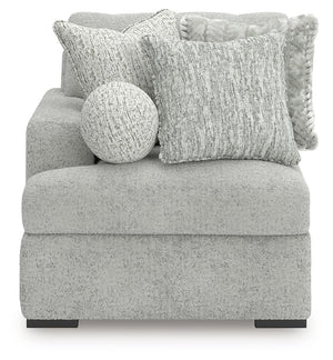 Cuddle Plush - 3 Pc. - 3-Piece Sectional, Chair And Ottoman - Arctic