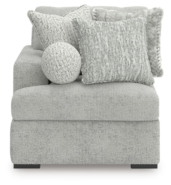 Cuddle Plush - 3 Pc. - 3-Piece Sectional, Chair And Ottoman - Arctic