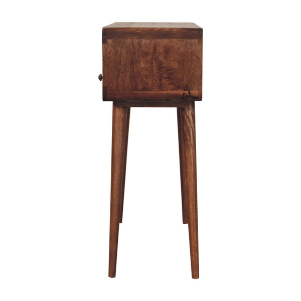 Solid Wood Curved Console Table