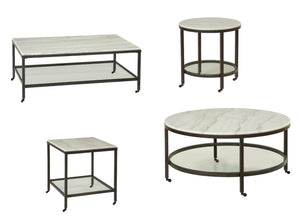 Whitman - Round Cocktail Table - White