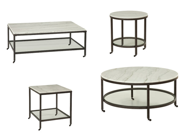 Whitman - Round Cocktail Table - White