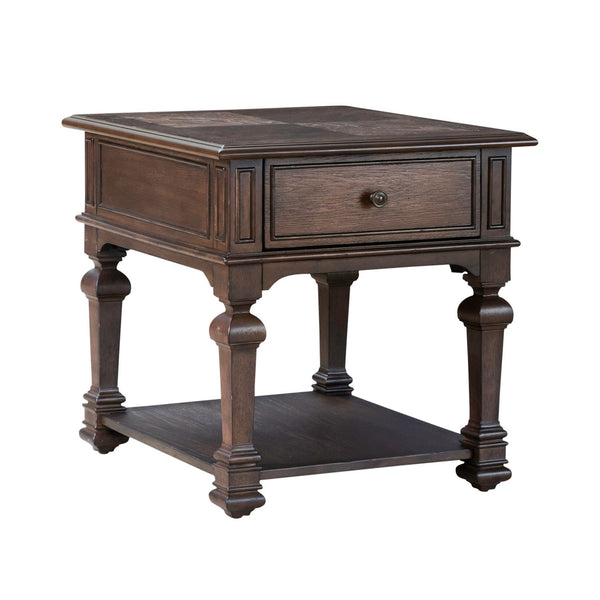 Providence Park - Drawer End Table - Chateau Brown