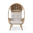 Outdoor Wicker Standing Basket Chair With Cushion