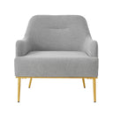 Modern Elegance Accent Chair With Curved Backrest