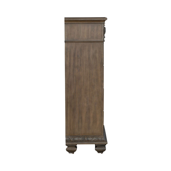 Carlisle Court - 5 Drawer Chest - Medium Brown