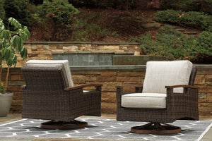 Paradise Trail - Swivel Lounge Chair (Set of 2) - Medium Brown