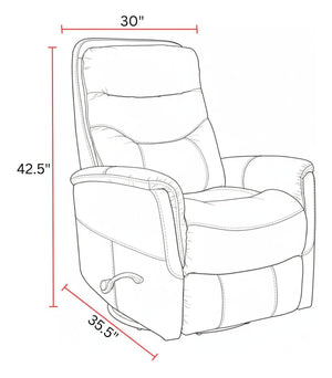 Gemini - Manual Swivel Glider Recliner