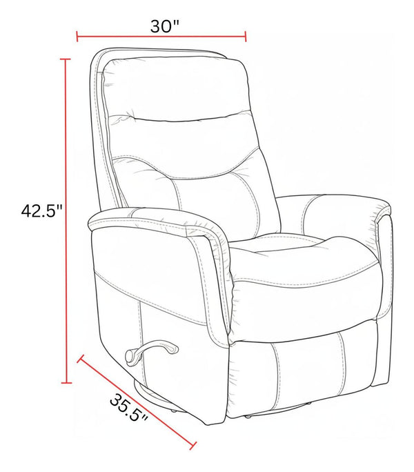 Gemini - Manual Swivel Glider Recliner