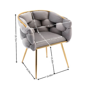 Luxury Modern Simple Leisure Single Sofa Chair Bedroom Lazy Person Household Dresser Stool Manicure Table Back Chair