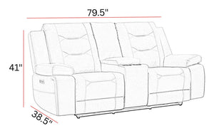 Caldwell - Power Reclining Sofa Set