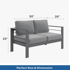 Outdoor Patio Set All-Weather With Thick Cushions