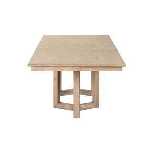 Proximity Place - Double Pedestal Table - Barley Buff