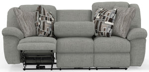 Trifecta - Sofa With 3 Recliners and Drop Down Table