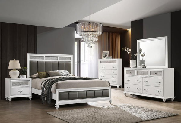 Barzini - 7-Drawer Dresser With Mirror - White