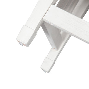 Allyson Park - Console Bar Table - Wirebrushed White / Charcoal