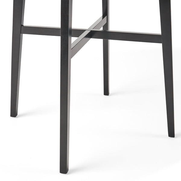 Modern Bar Height Dining Table, Rubberwood Legs And Laminate Table Top
