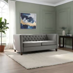 Button Tufted 3 Seater Sofa For Living Room