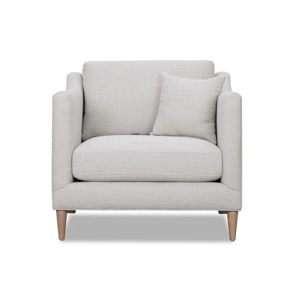 Chair With High Track Arms - Beige